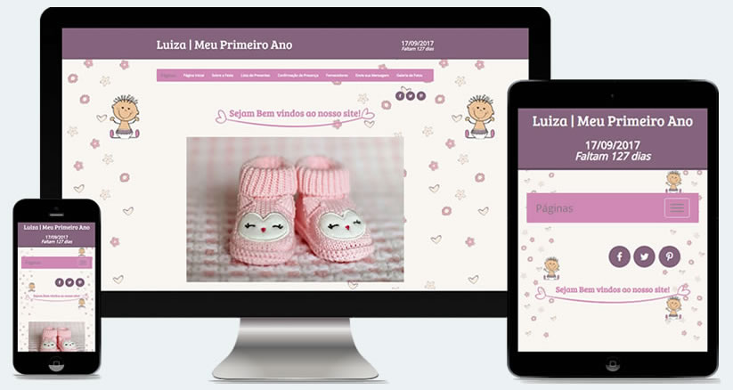 Layouts Quero Presente Virtual