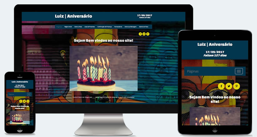 Layouts Quero Presente Virtual